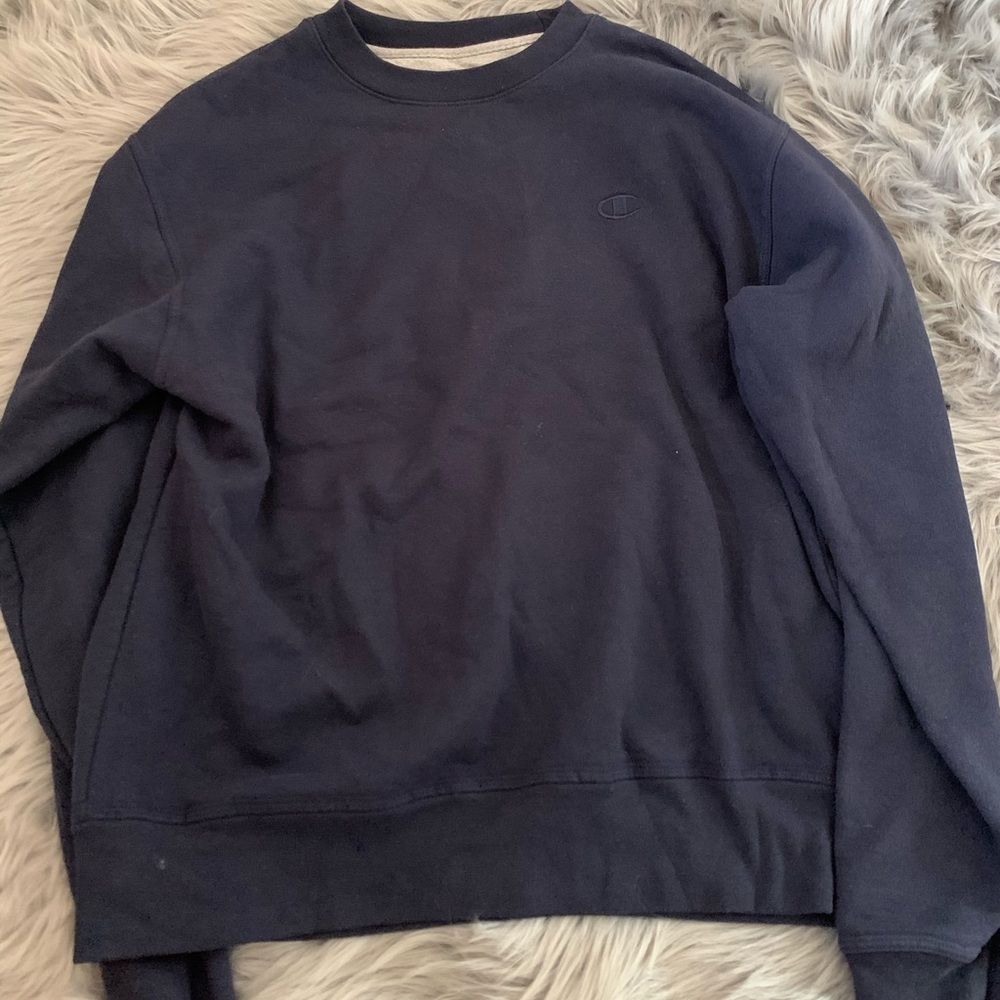 Navy blue Champion crew neck